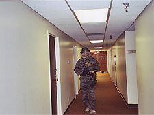 Dave dressed up at work.