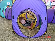 Hunter in the tunnel.