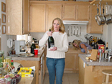 Jackie ready to start the celebration!