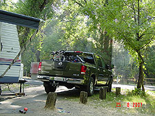 Pretty view of the site coming through the trees....