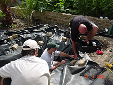 Dave keeps cool by chilling his hat in the freezer...