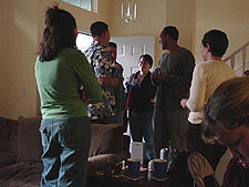 A big turnout for Scott and Karen's party.