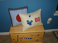 Cute pillows.