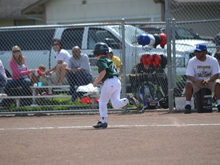 Hunter's second baseball game