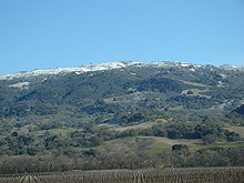 Snow covered mountains