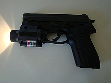 Dave's gun with laser/light