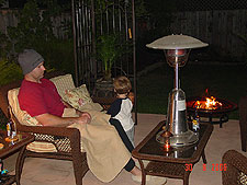 Dave is comfy with his blanket.