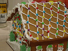 Finished gingerbread house