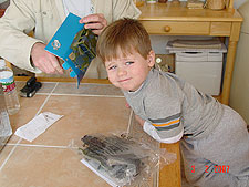 Hunter ready to get started.