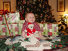 Hunter in the Christmas spirit.