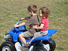 Hunter gives Ryder a ride