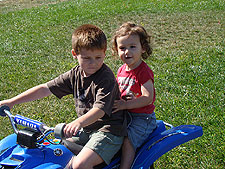 Hunter gives Ryder a ride