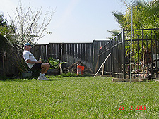 The best part of the job...watching the cement dry while enjoying a cold Corona.