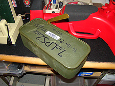 Tin of surplus Russian ammo