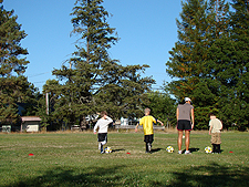 Hunter, Jacob & Parker with coach Katherine