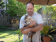 Lily gets some fresh air.