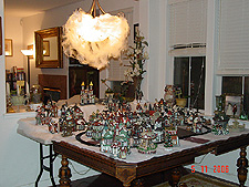 Setting up the Christmas Villages